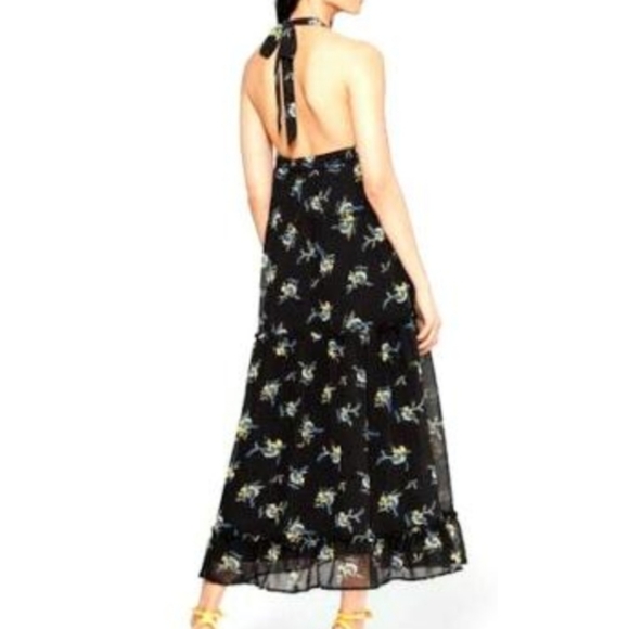 NWT  Who What Wear tiered halter dress maxi - Picture 2 of 8